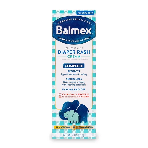 Vista 10 de Balmex Complete Protection - Crema antidermatitis de pañales para bebés con óxido de zinc + botánicos relajantes, 2 onzas