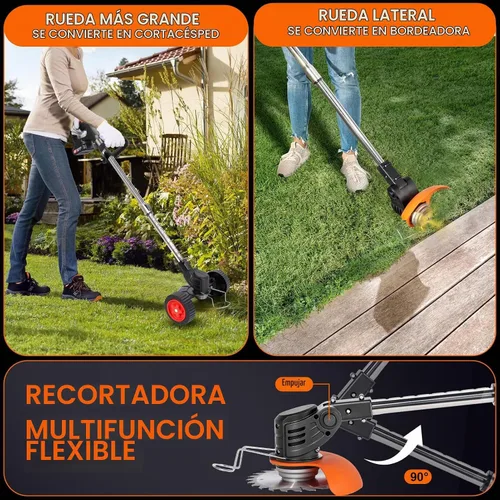 Vista 3 de Wacker eléctrico sin cable, alimentador de malezas con pilas con ruedas Negro oscuro