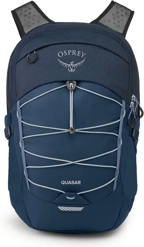 Vista 2 de Osprey Mochila Quasar Commuter, azul Atlas/gris jaspeado