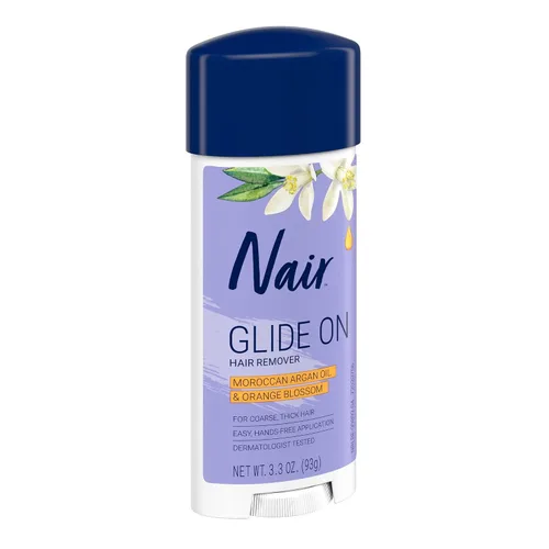 Vista 10 de Nair Glide On - Crema depilatoria para brazos, piernas y bikini, crema depilatoria, barra de 3.3 onzas