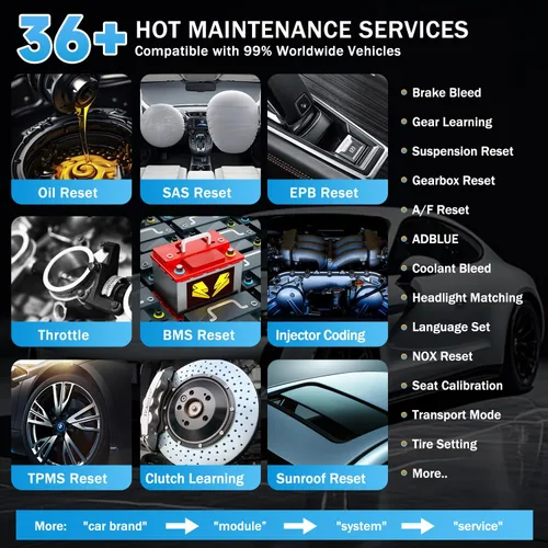 Vista 4 de Autel MaxiSys MS906 Pro TS Escáner OBD2 profesional con programación TPMS ECU Coding 36+ funciones de servicio, herramienta de diagnóstico