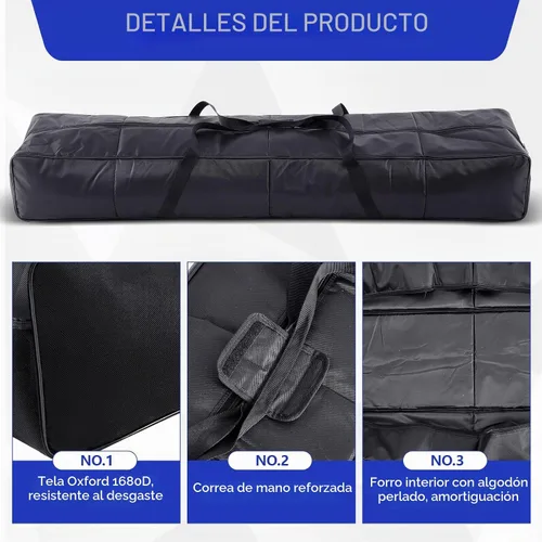 Vista 5 de Bolsa de soporte de luz de altavoz de 62" con algodón perlado, bolsa