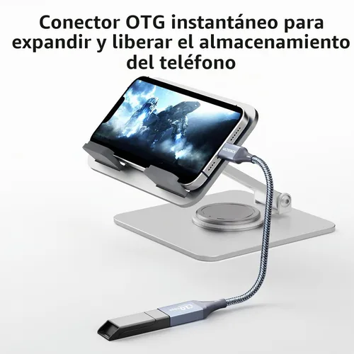 Vista 6 de Paquete de 2 adaptadores USB C a USB USB hembra a USB C macho OTG - Transferencia de datos SuperSpeed de 10 Gbps para MacBook Pro/iPad Air, iPhone