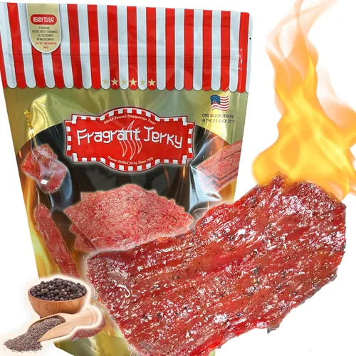 Vista 6 de VP #3 Carne seca de res de 12 onzas (sabor a pimienta negra, 4 onzas, sabor picante de carne de res 4 onzas), sabor original de 4 onzas; a