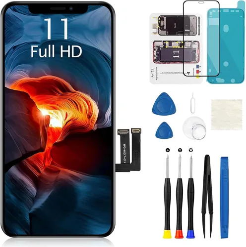 Vista 19 de Reemplazo de pantalla para iPhone XR de 6.1 pulgadas en negro, MrR.OMW 3D Touch LCD FHD Display Digitizer Frame Assembly para A1984, A2105, A2106