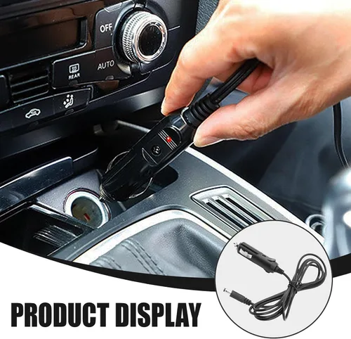 Vista 6 de Adaptador de Carga de Coche de 12V, Enchufe Macho para Encendedor de Cigarrillos de Coche a Conector DC, Cable de Alimentación Compatible