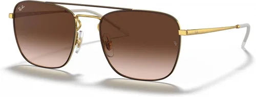Vista 5 de Ray-Ban Man Sunglasses Black On Gold Frame, Grey Lenses, 55MM Negro sobre oro/gris claro gradiente gris oscuro