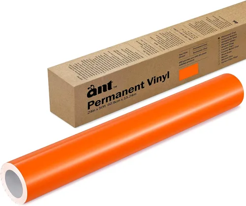 Vista 50 de ANT Melocotón, rollo de vinilo permanente de 24" x 4,5 m, rollo de vinilo adhesivo, para proyecto DIY, calcomanía, pegatina, compatible con Cricut