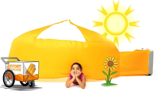 Vista 21 de El Original Patentado AirFort - Construye Un Fuerte en 30 Segundos, Fuerte Inflable para Niños, Tienda de Juego para 3-14 Años, Un Playhouse Donde