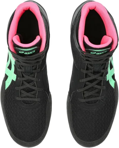 Vista 6 de Asics Men 's matflex 5 calzado para lucha libre Negro/New Leaf