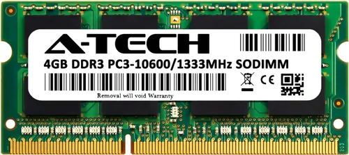 Vista 2 de A-Tech 4 GB de RAM para HP Pavilion G6-1B50US DDR3 1333MHz SODIMM PC3-10600 Módulo de actualización de memoria sin ECC de 204 pines