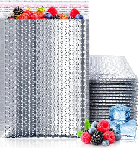 Vista 11 de ABC PACK & SUPPLY Sobres térmicos de burbujas, sobres aislados de papel metálico de 6 x 6 pulgadas, paquete de 10 sobres autoadhesivos impermeables