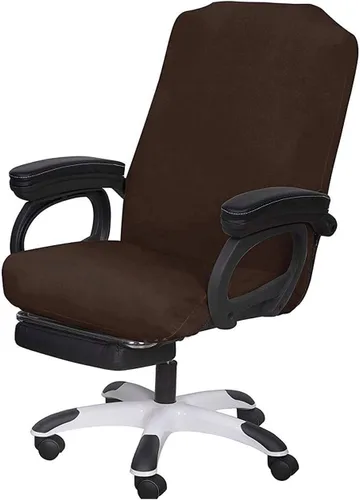 Vista 33 de SARAFLORA - Funda para silla de oficina - Grande, color negro - Funda extraíble para computadora con cremallera, universal, giratoria