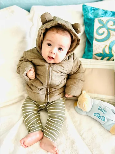 Vista 5 de Rokka&Rolla Chaqueta acolchada con forro polar resistente al agua para bebés y niños pequeños