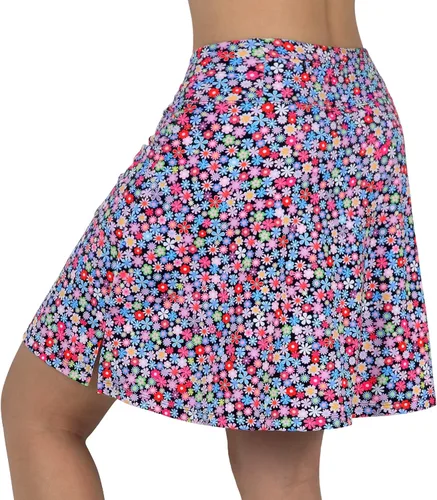 Vista 3 de beroy Falda pantalón para mujer, falda de 20 pulgadas hasta la rodilla para mujer, falda atlética con pantalones cortos