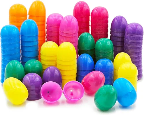 Vista 9 de The Dreidel Company - Huevos de Pascua de plástico rellenables a granel, colores surtido; perfectos para caza de huevos de Pascua, huevos