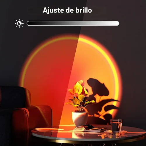 Vista 8 de Proyector de lámpara de puesta de sol Led luz con control remoto/aplicación
