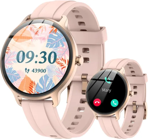 Vista 11 de Reloj inteligente para hombres y mujeres (respuesta/hacer llamadas), reloj inteligente con voz AI integrada, rastreador de fitness HD de 1.27