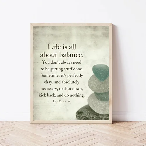 Vista 8 de AMERICAN LUXURY GIFTS Life is All About Balance, 8x10 sin marco