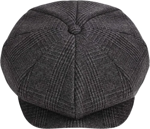 Vista 5 de Gorras planas clásicas de hiedra para adultos, resistentes al viento, para panadería, Newsboy