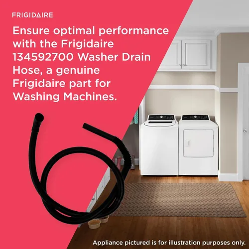 Vista 4 de Frigidaire 134592700 Manguera de drenaje para lavadoras, color negro
