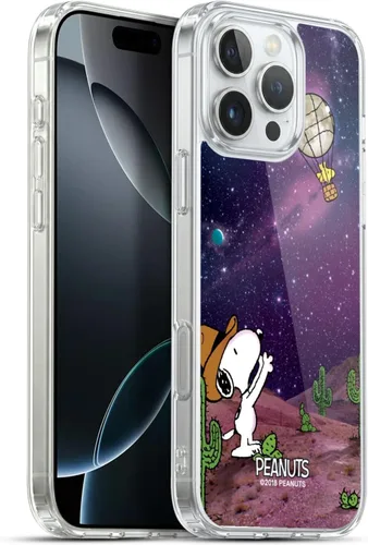 Vista 77 de Head Case Designs Funda de gel con licencia oficial de Peanuts Nebula Cactus Needles Snoopy Space Cowboy [protección de grado militar] compatible