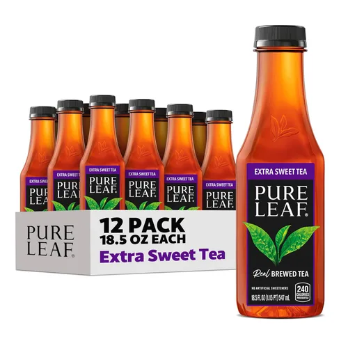 Vista 5 de Pure Leaf - Té helado, mora, botellas de 18.5 onzas líquidas (paquete de 12)