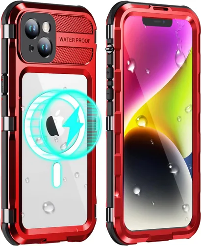 Vista 10 de WIFORT Funda impermeable para iPhone 13 Pro, cuerpo completo de metal 360 [IP68 a prueba de agua] [protector de pantalla integrado]