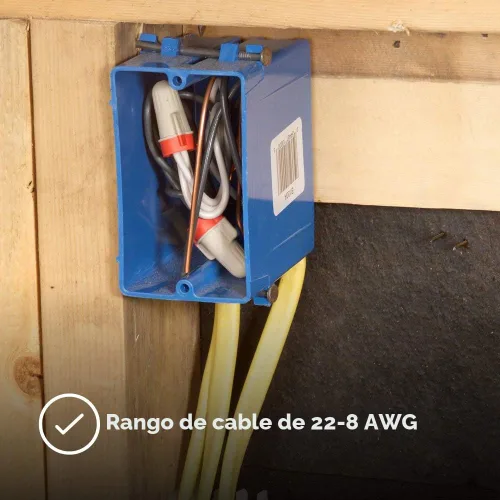 Vista 9 de 3M Conector de cable Performance Plus, T/R+JUG, 22-8 AWG, bronceado/rojo
