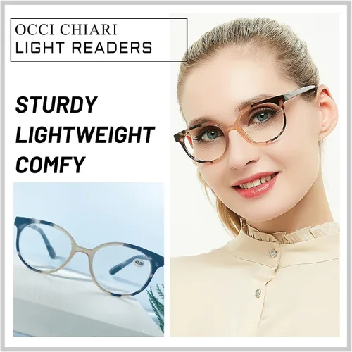 Vista 2 de Occi Chiari - Lentes de lectura para mujer 1.0 1.25 1.5 a 6.0, Marrón, 100