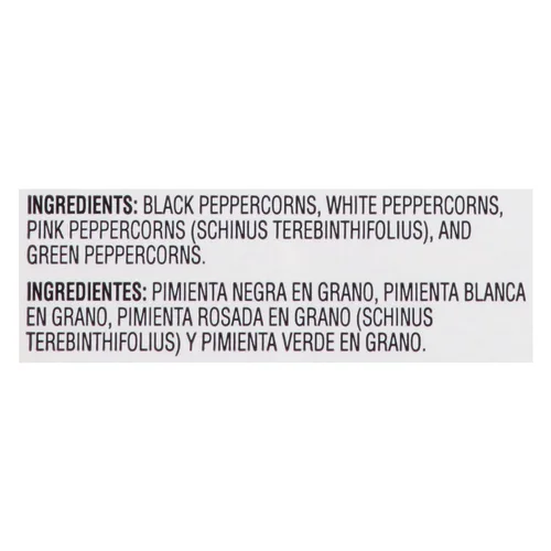 Vista 2 de McCormick Culinary Rainbow Peppercorn Medley, 15 onzas, un recipiente de 15 onzas de mezcla de pimienta mixta para recambio de molinillo, perfecto