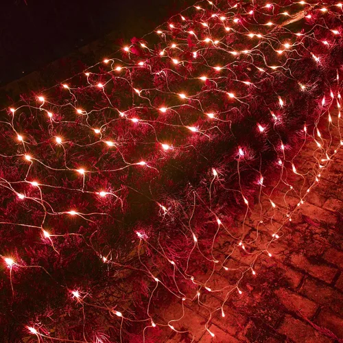 Vista 10 de Dazzle Bright 200 luces LED de red del Día de San Patricio, 9.8 pies x 6.6 pies, luces de malla conectables de alambre transparente con 8 modos