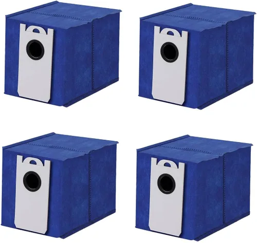 Vista 10 de Bolsas de polvo para bObsweep Dustin & Orb-i - Aspiradora robot de auto-vaciado – 3.5L Bolsa de vacío de filtración avanzada – Paquete de 4