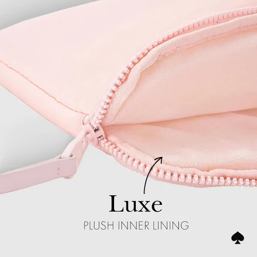 Vista 4 de Kate Spade New York - Funda para portátil de 14 pulgadas, color rosa tiza Puffer-Chalk Rosa