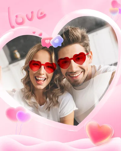 Vista 6 de WDYHILE Heart Shaped Sunglasses, Candy Color Rimless Sunglasses 6 Pairs for Women Bachelorette Party Trendy Eyewear