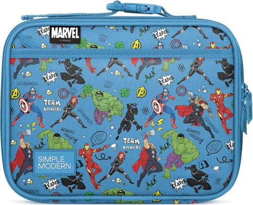 Vista 30 de Simple Modern Fiambrera para niños y bolsa de almuerzo aislada para la Campos de unicornio