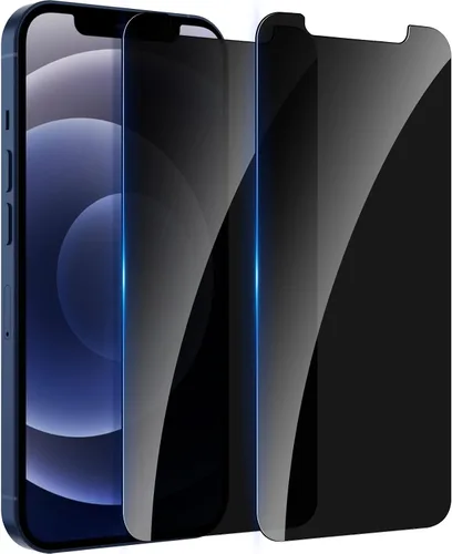 Vista 11 de WHPXJY Paquete de 2 protectores de pantalla de privacidad para iPhone 11 Pro Max y iPhone Xs Max, anti-espía, inastillable, película de vidrio