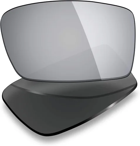 Vista 5 de Mryok 4 pares de lentes polarizadas de repuesto para gafas de sol Oakley X Squared Stealth BlackFire RedIce BlueSilver Titanium