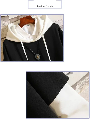 Vista 3 de NECHARI Sudadera unisex con capucha de anime japonés para cosplay