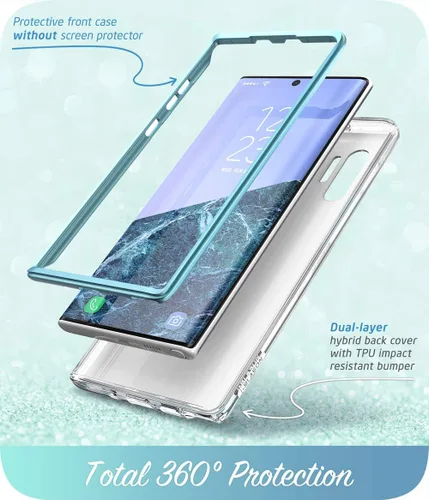 Vista 3 de i-Blason Cosmo Series - Funda diseñada para Galaxy Note 10 (versión 2019), diseño de mármol protector sin protector de pantalla integrado