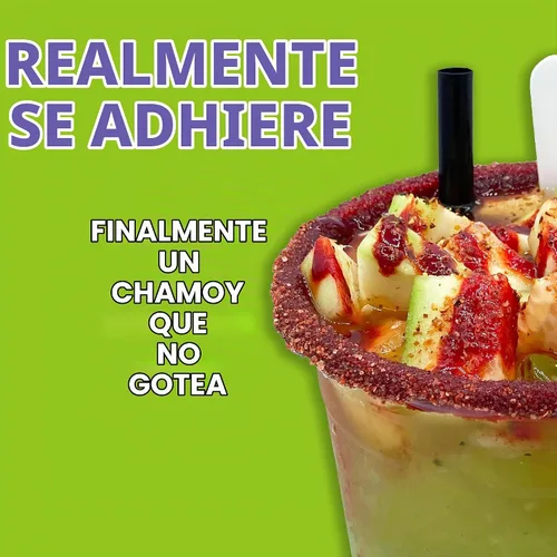 Vista 3 de Sapo's Miches Chamoy Rim Dip - Salsa de caramelo de tamarindo para bebidas, micheladas y cócteles, 8 onzas (Mango)