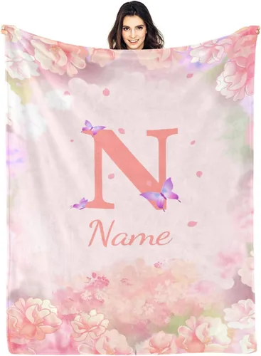 Vista 11 de Ships Next Day Custom Blanket with Name Personalized Throw Blanket for Baby Kid Customized Gifts for Dad, Mom, Grandpa, Grandma, Son, Daughter Algae