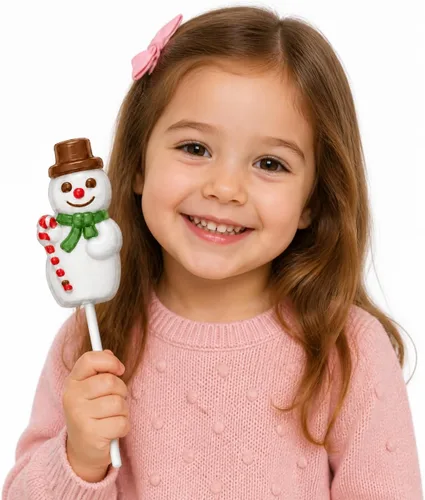 Vista 4 de Molde de muñeco de nieve Lollipop Lollipops Chocolate Candy Mold Navidad 2042