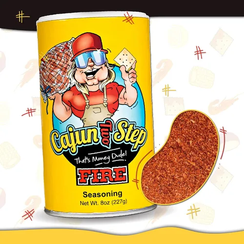 Vista 4 de Condimento Cajún Two Step de StaleKracker - 8 paquetes, Condimento de Fuego para Cocina Criolla Auténtica de Luisiana (64 oz.) Cajun 2 Step spicy