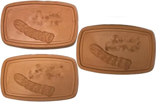 Vista 4 de JBK Pottery Terra Cotta - Azulejo calentador de pan (5 x 3 pulgadas)
