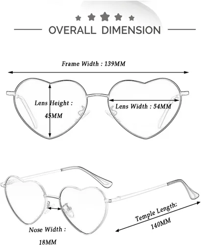 Vista 5 de Gafas de sol polarizadas con forma de corazón para mujer, marco de metal, estilo encantador, protección UV400