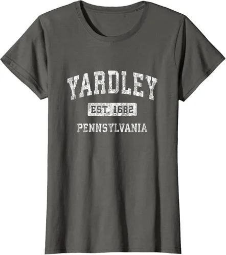 Vista 8 de Yardley Pennsylvania PA - Camiseta de manga corta, diseño deportivo