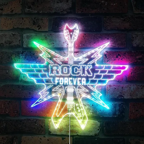 Vista 12 de ADVPRO Grabación en vivo en el aire RGB Dynamic Glam LED Sign - Forma de corte a borde - Decoración de pared inteligente 3D - Iluminación dinámica