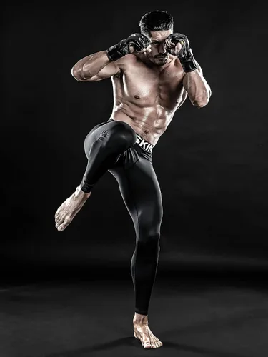 Vista 5 de DRSKIN - Pantalones deportivos de compresión para hombre, leggings, mallas deportivas, capa base para correr o entrenamiento atlético activo paquete