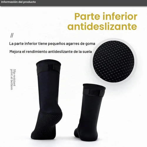 Vista 2 de SUJAYU Calcetines de buceo, 3MM Calcetines de Neopreno Surf Botines de Buceo Botas de Buceo Botas de Buceo